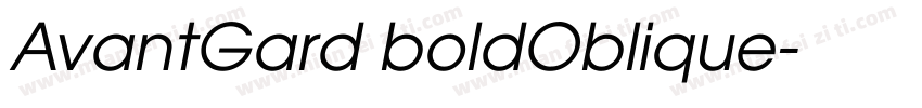 AvantGard boldOblique字体转换
